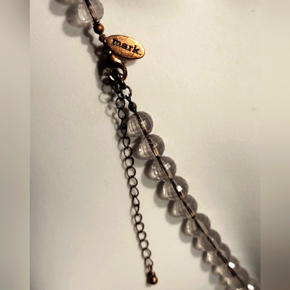 Vintage Avon Lucite Long Necklace, Signed Mark Lucite Beaded Necklace - Picture 4 of 5